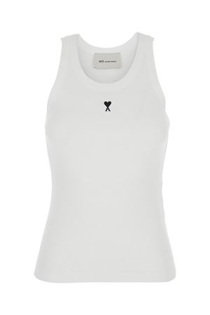 Canotta Ami De Coeur in cotone bianco AMI | FTP811JE0117100