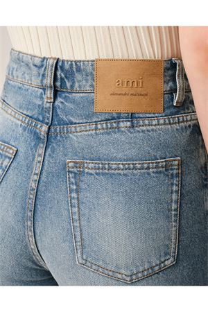 Jeans a zampa in denim indaco AMI | FTR420DE0046480
