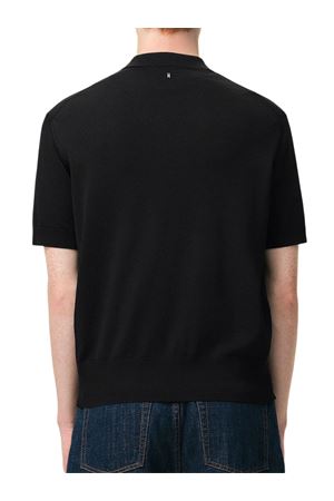 Polo in maglia leggera di viscosa nera AMI | HPL436KN0159001