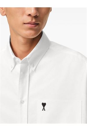 Camicia in cotone bianco AMI | HSH823CO0031168
