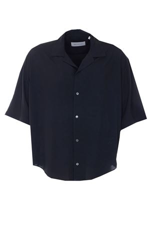 Camicia Ami Paris a maniche corte nera AMI | HSH830VI0036001