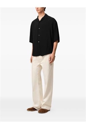 Camicia Ami Paris a maniche corte nera AMI | HSH830VI0036001