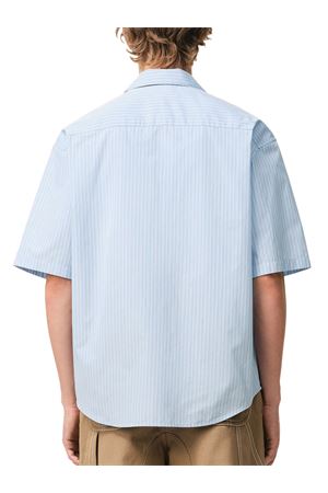 Camicia in popeline di cotone a righe AMI | HSH833CO02194844