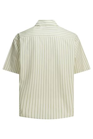 Camicia in cotone bianco e verde AMI | HSH833CO0220A075