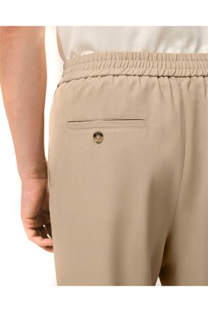 Pantaloni in gabardine di lana beige AMI | HTR226WV0194A036