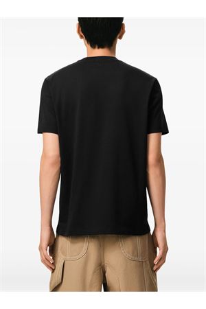 T-shirt in jersey di cotone nero AMI | HTS346724045