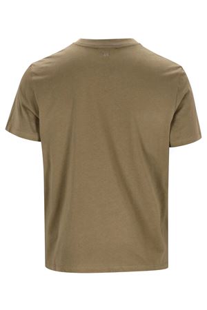 T-shirt in jersey di cotone verde AMI | HTS346724298
