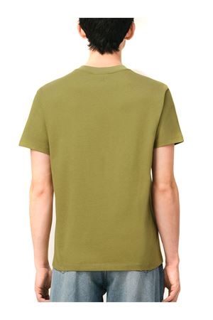 T-shirt in jersey di cotone verde AMI | HTS346724A035