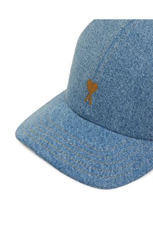 Cappellino da baseball in denim blu AMI | UCP264DE0046480