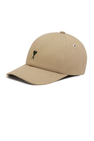 Cappellino da baseball in cotone beige AMI | UCP265AW0041A036