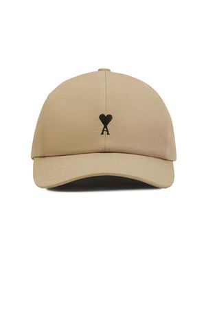 Cappellino da baseball in cotone beige AMI | UCP265AW0041A036