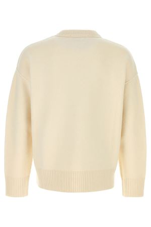 Maglione in lana panna AMI | UKS838018154