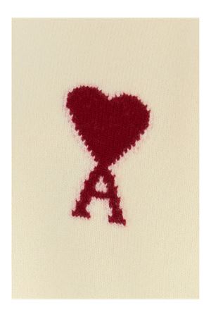 Maglione in lana panna AMI | UKS838018154