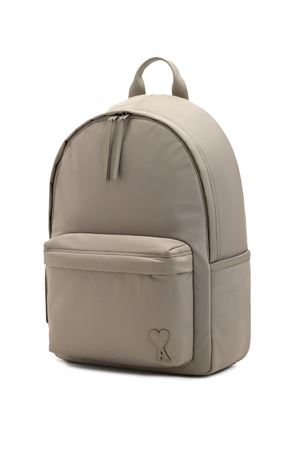 Zaino imbottito Marcel in tela di nylon grigio AMI | ULL728AW0001A002