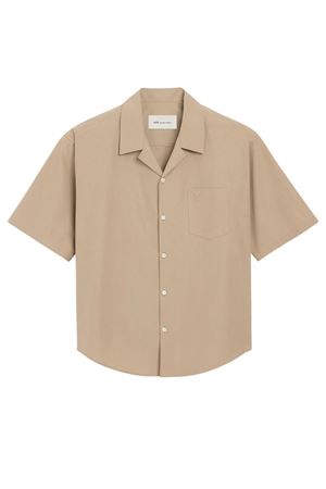 Camicia ampia in cotone beige AMI | USH833CO0063A036
