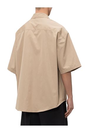 Camicia ampia in cotone beige AMI | USH833CO0063A036
