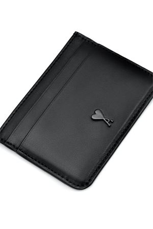 Portacarte in pelle liscia nera AMI | USL702AL0138001