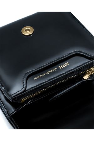 Portafoglio compatto Paris Paris in pelle lucida AMI | USL708AL0139001