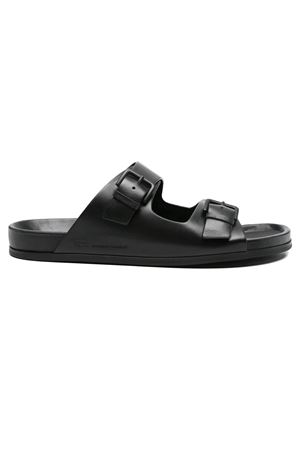 Sandali slides in pelle nera AMI | USV832AL0129001