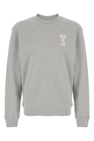 Felpa in cotone grigio AMI | USW787730A161