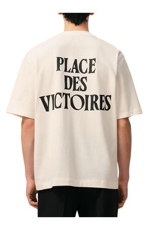 T-shirt bianca in cotone AMI | UTS387726136