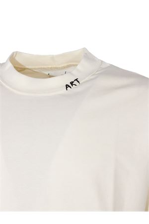 White cotton T-shirt ART | 12532ECRU