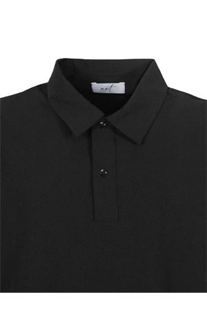 Black cotton polo shirt ART | G783BLACK