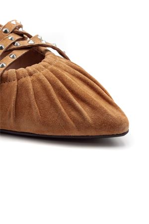 Ballerina slingback in suede marrone ASH | BIANCA01MOKA