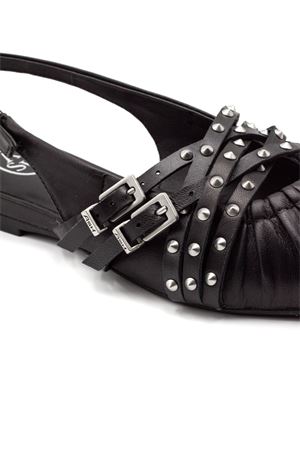 Ballerina slingback in pelle nera ASH | BIANCA04BLACK