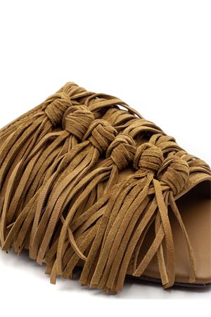 Brigitte sandal in mud-green suede ASH | BRIGITTE01GREEN