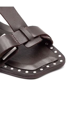 Sandalo Criss in pelle marrone ASH | CRISS01AFRICA