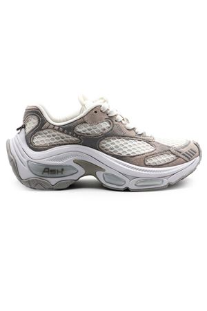 Sneakers Dragon in mesh bianco e grigio ASH | DRAGON06TALCWHITE