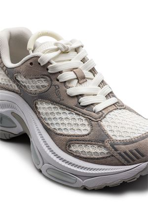 Sneakers Dragon in mesh bianco e grigio ASH | DRAGON06TALCWHITE