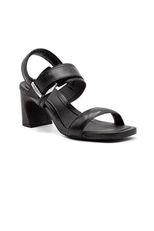Black leather Era sandal ASH | ERA01BLACK