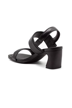 Black leather Era sandal ASH | ERA01BLACK