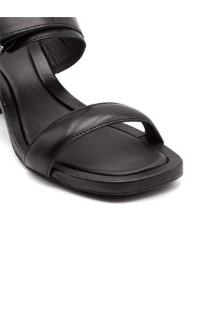 Black leather Era sandal ASH | ERA01BLACK