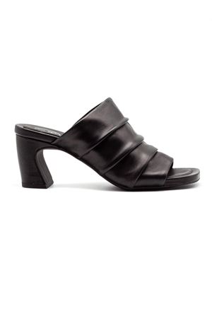 Black Leather Eva sandal ASH | EVA01BLACK