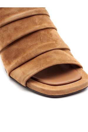 Sandalo Eva in suede beige ASH | EVA03MOKA