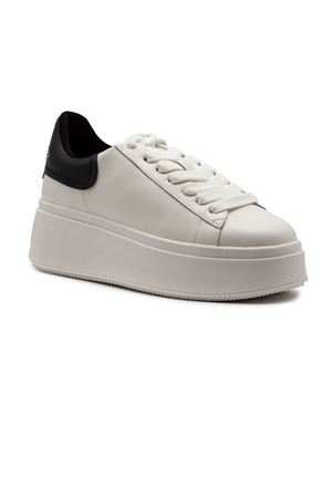 Sneaker Moby in pelle bianca ASH | MOBYSTUDS02WHITEBLACK