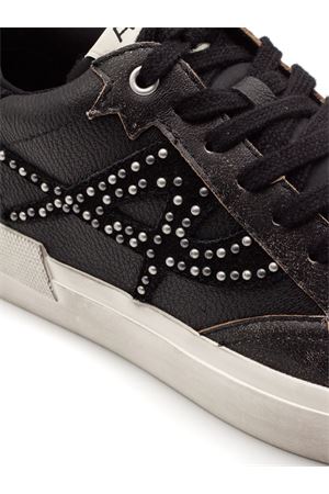Sneaker Moonlight Studs In Pelle Nera ASH | MOONLIGHTST3BEIGEBLACK