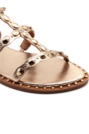 Sandalo Plus in pelle metallizzata color oro ASH | PLUS02MEKONG