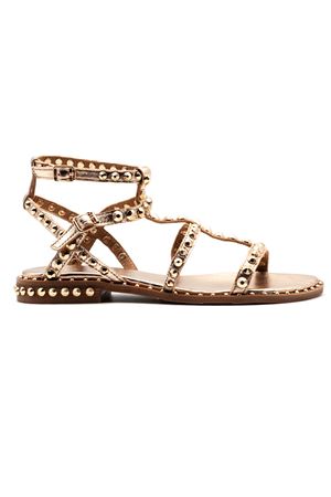 Sandalo Precious in pelle metallizzata color oro ASH | PRECIOUS07MEKONG