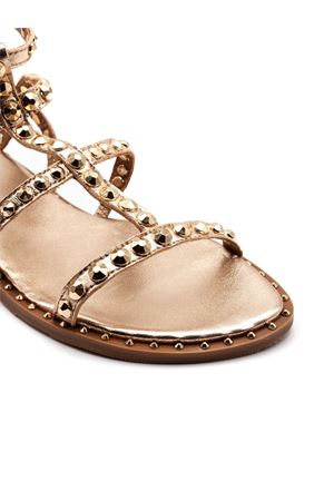 Sandalo Precious in pelle metallizzata color oro ASH | PRECIOUS07MEKONG
