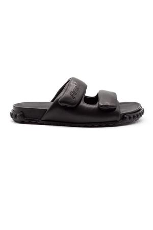 Black Leather Twist sandal ASH | TWIST05BLACK