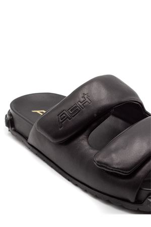 Black Leather Twist sandal ASH | TWIST05BLACK