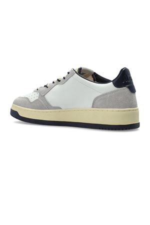 Sneakers Medalist Low In Pelle Bianca E Suede Grigia AUTRY | AULMBW04.