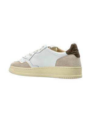 Sneakers Medalist Low In Pelle Bianca E Verde AUTRY | AULMLS15.