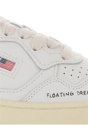 Sneakers Medalist Low In Pelle Bianca E Gialla AUTRY | AULWDL02.