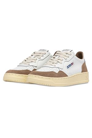 Sneakers Medalist Low In Pelle Bianca E Suede Antilope AUTRY | AULWFT02.