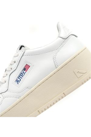 Sneakers Medalist Platform In Pelle Bianca AUTRY | PTLWLL15.